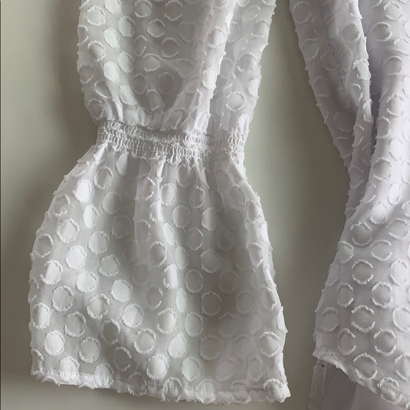 Michael Kors- off the shoulder- white polka dots! - Picture 2 of 5